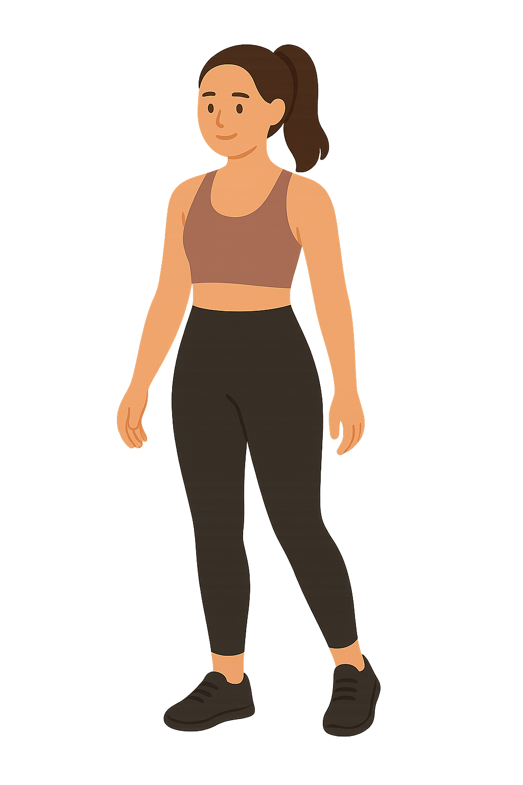 레깅스와 스포츠브라의 에슬레저스타일