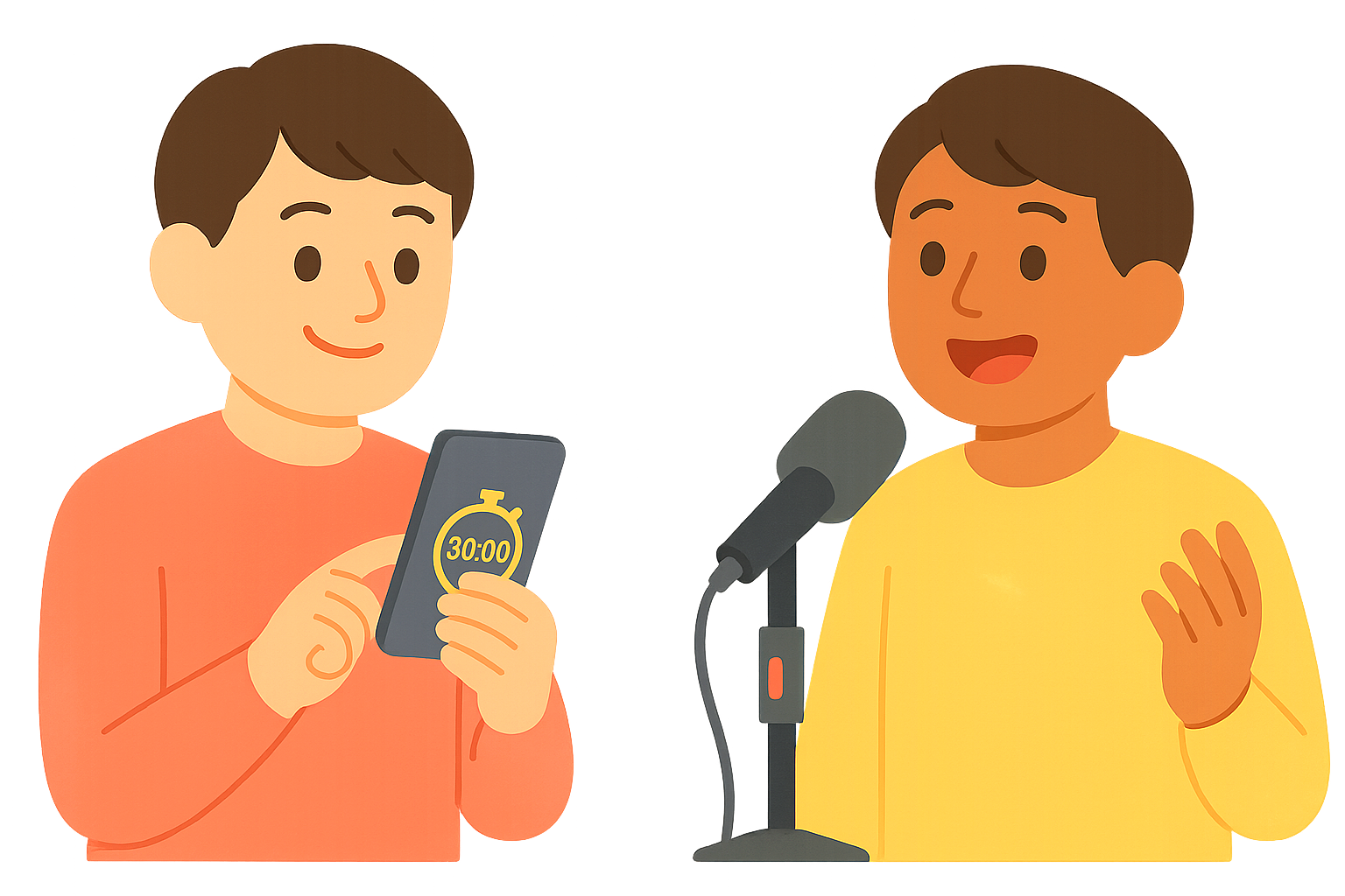 마이트앞에서 말하는 유튜버