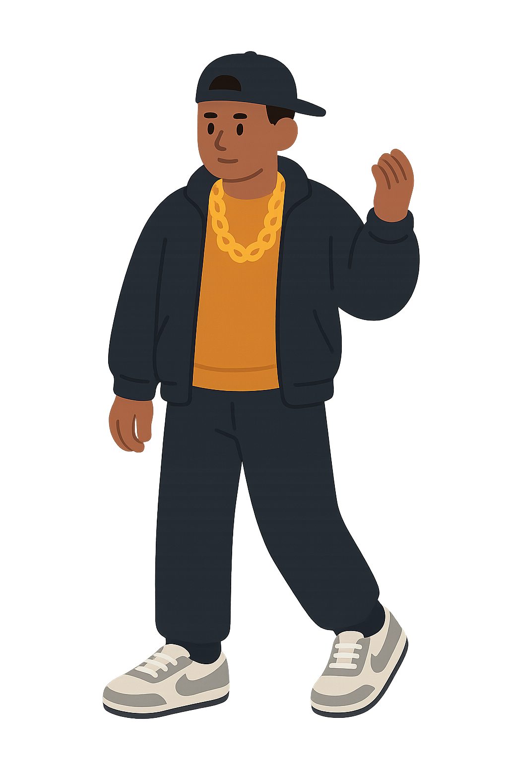 골드체인, 보머재킷, 스니커즈힙합스타일