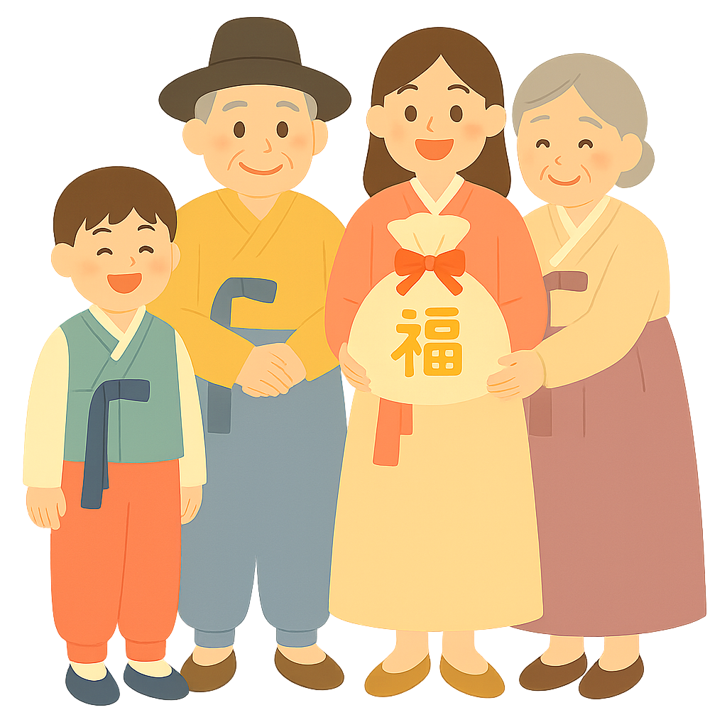 명절기념 가족단체포즈