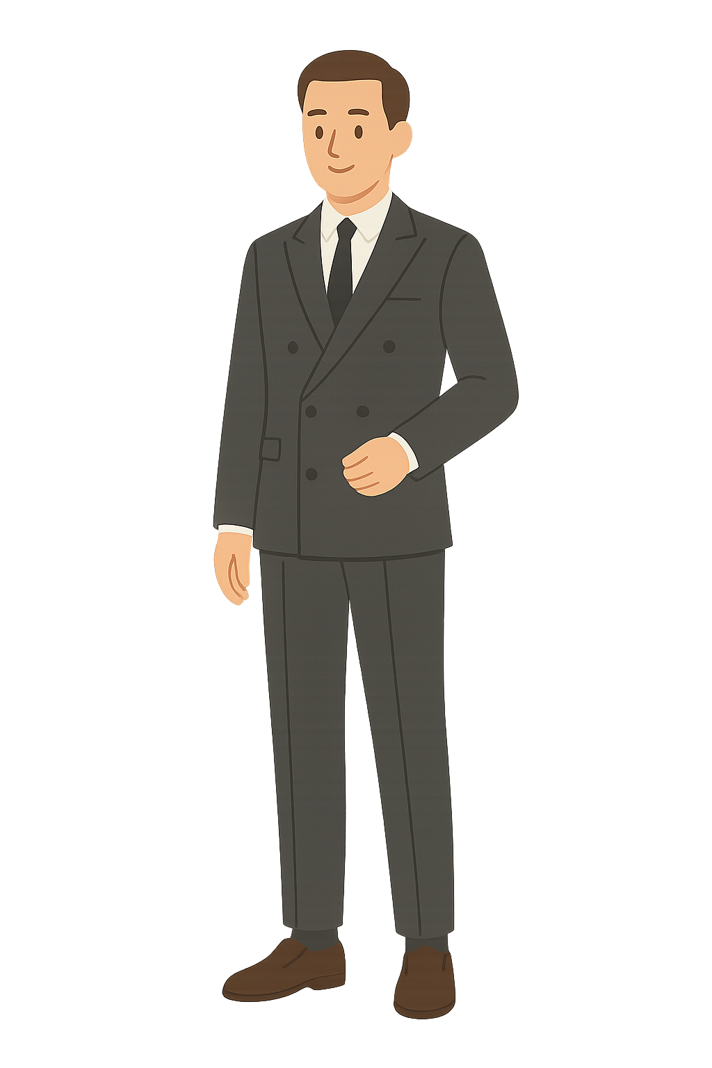 더블브레스트 슬림핏 수트