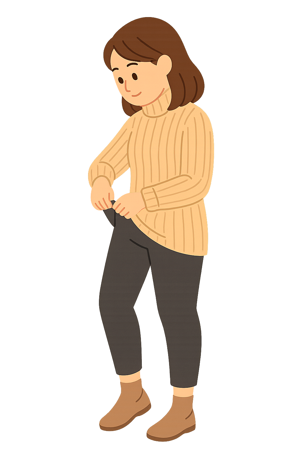 니트원피스입고 레깅스입기