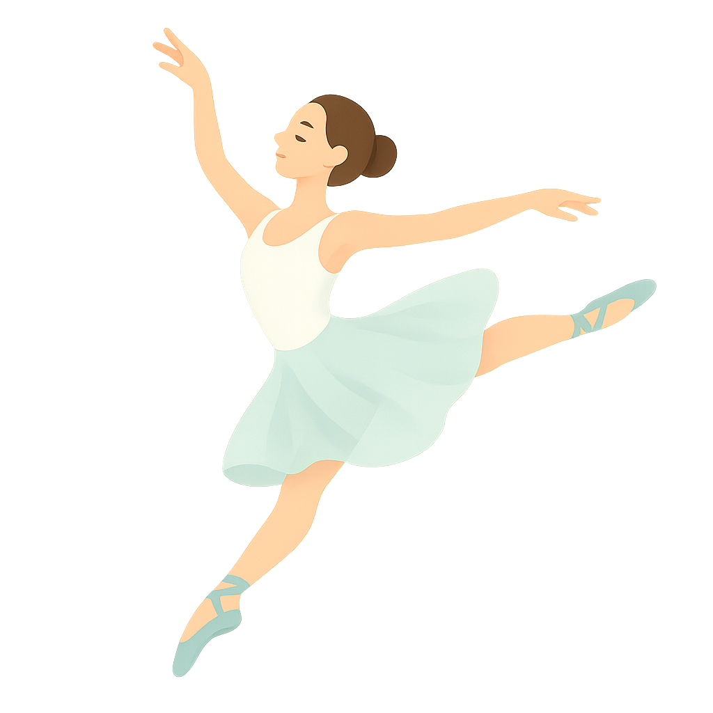 무중력처럼 떠있는 발레댄서