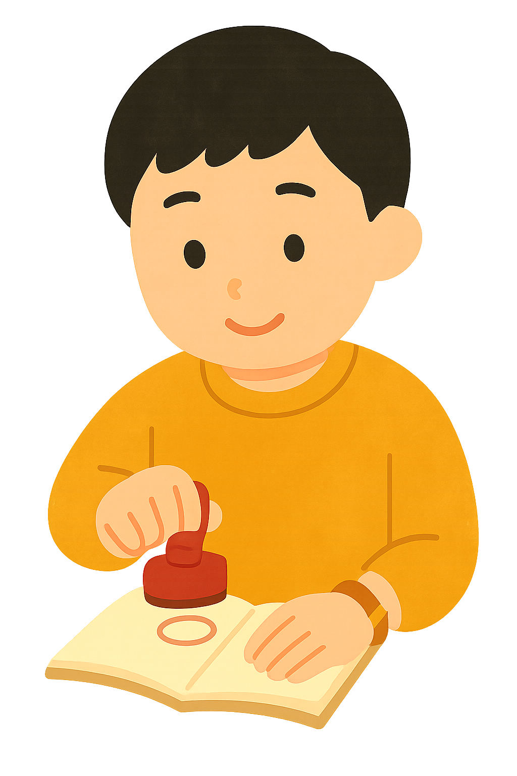 메모장에 스탬프찍기