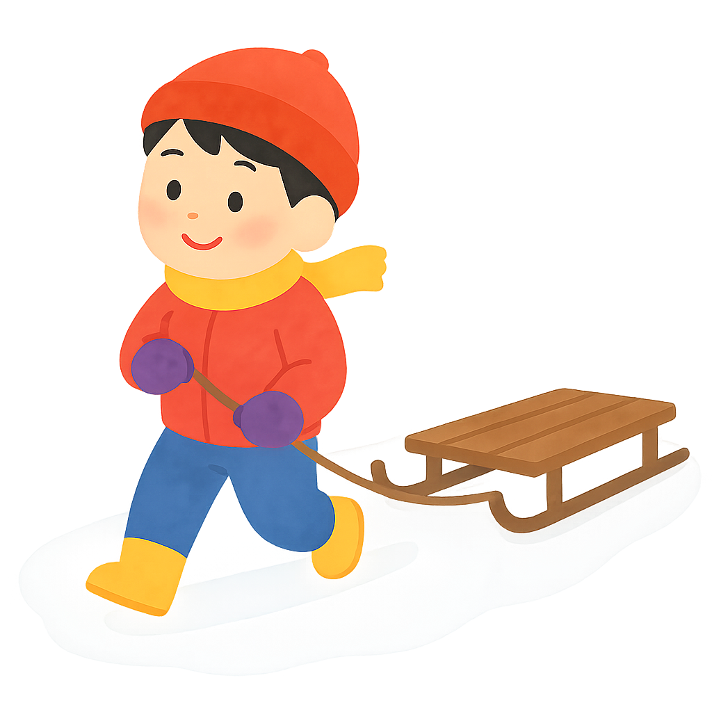 썰매끌고가는 모습