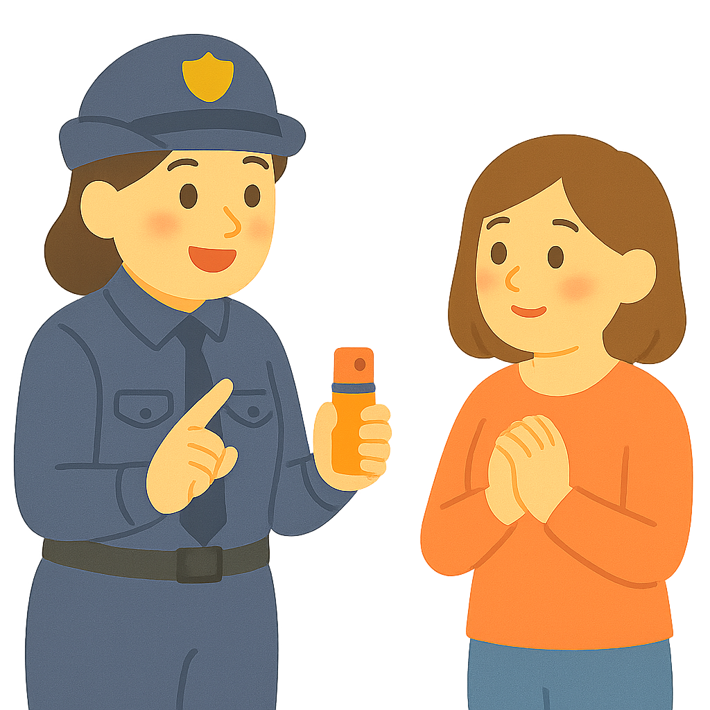 목격자 진술을 득고 있는 경찰