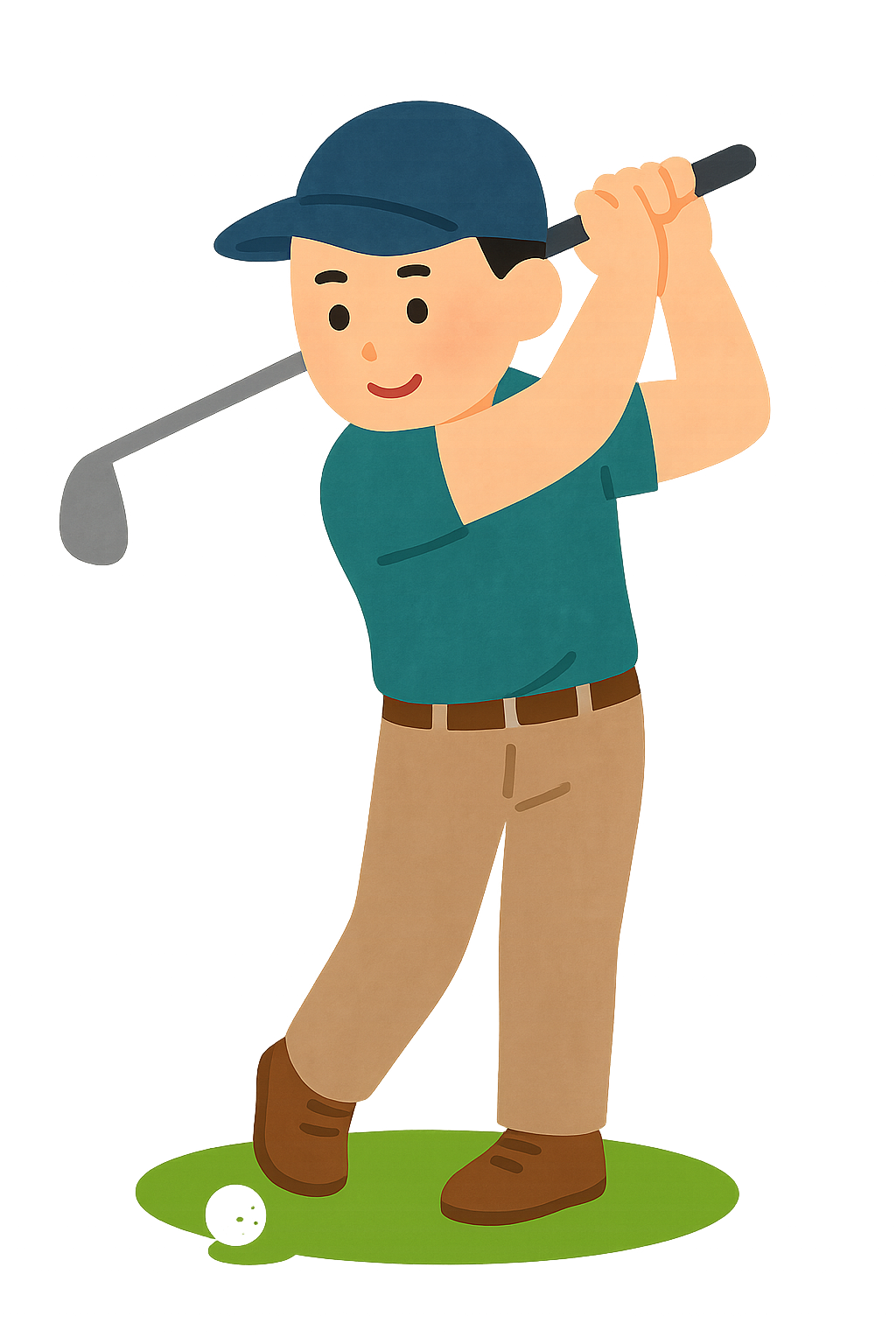 골프선수가 정밀한 샷날리기