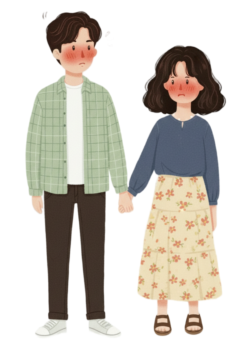 두근거림을 가마추지 못하는 두사람