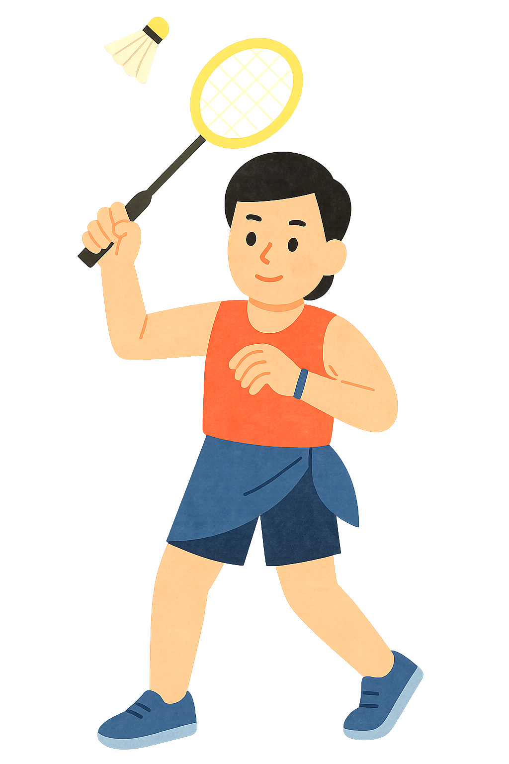 셔틀콕을 드롭샷으로 넘기기