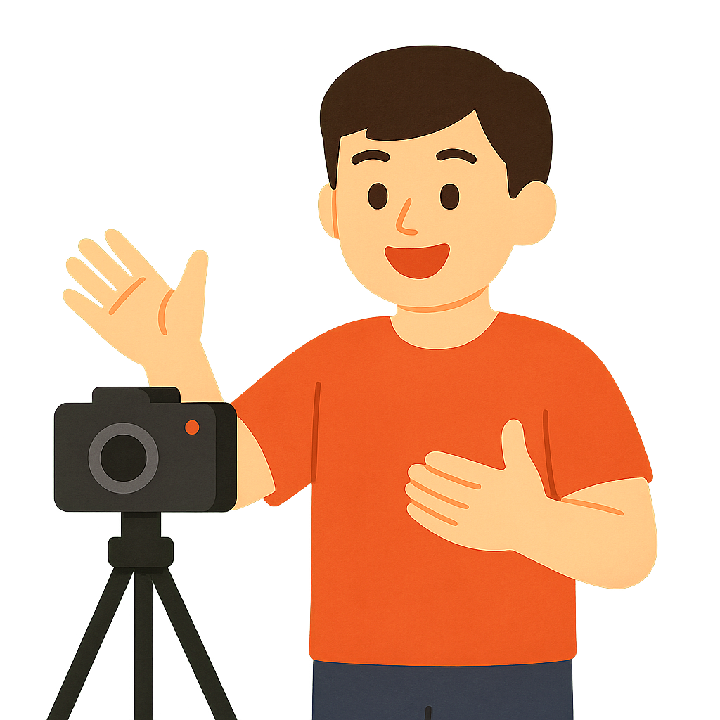 구독자 수 확인하며 기뻐하는 장면