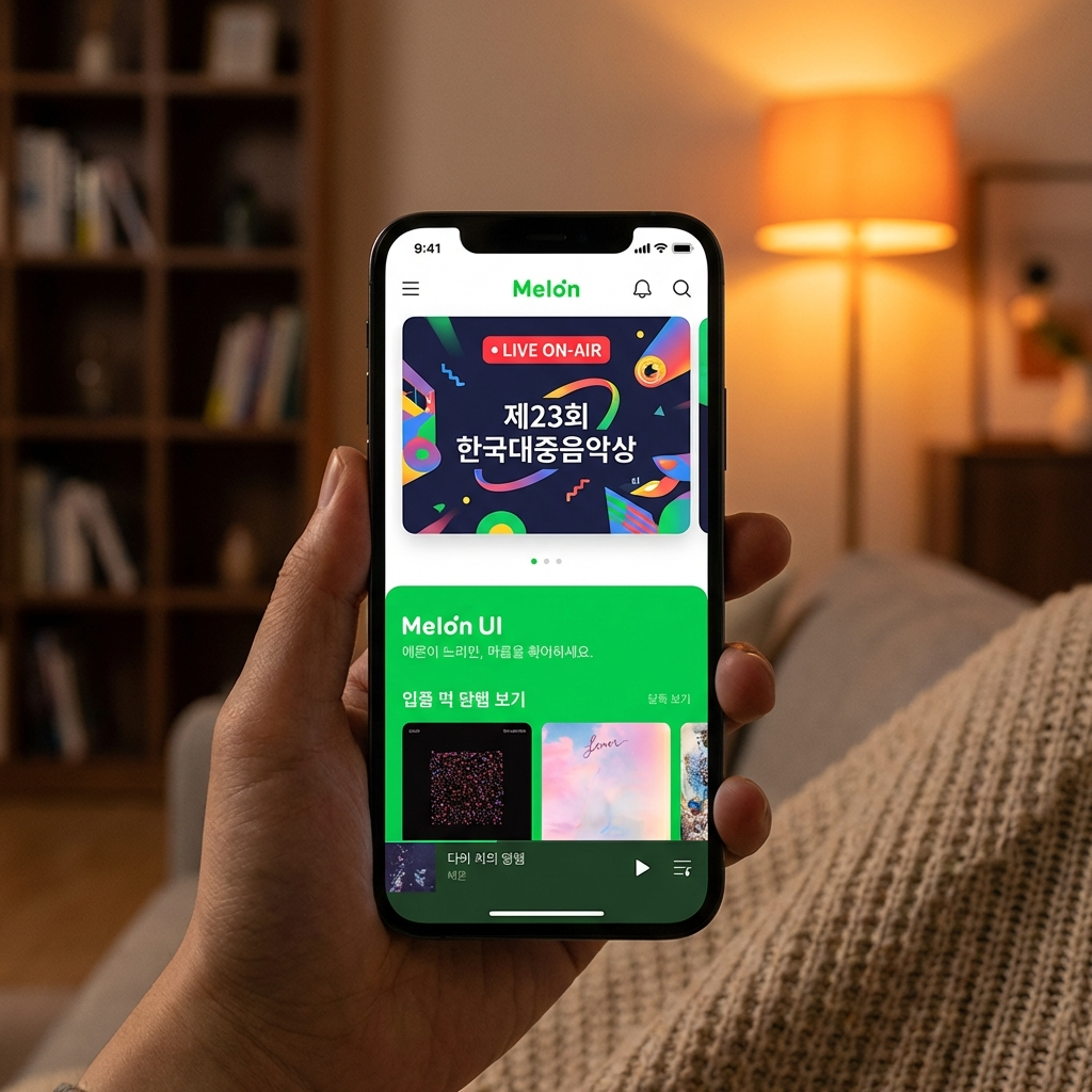 멜론, 제23회 한국대중음악상 온라인 생중계