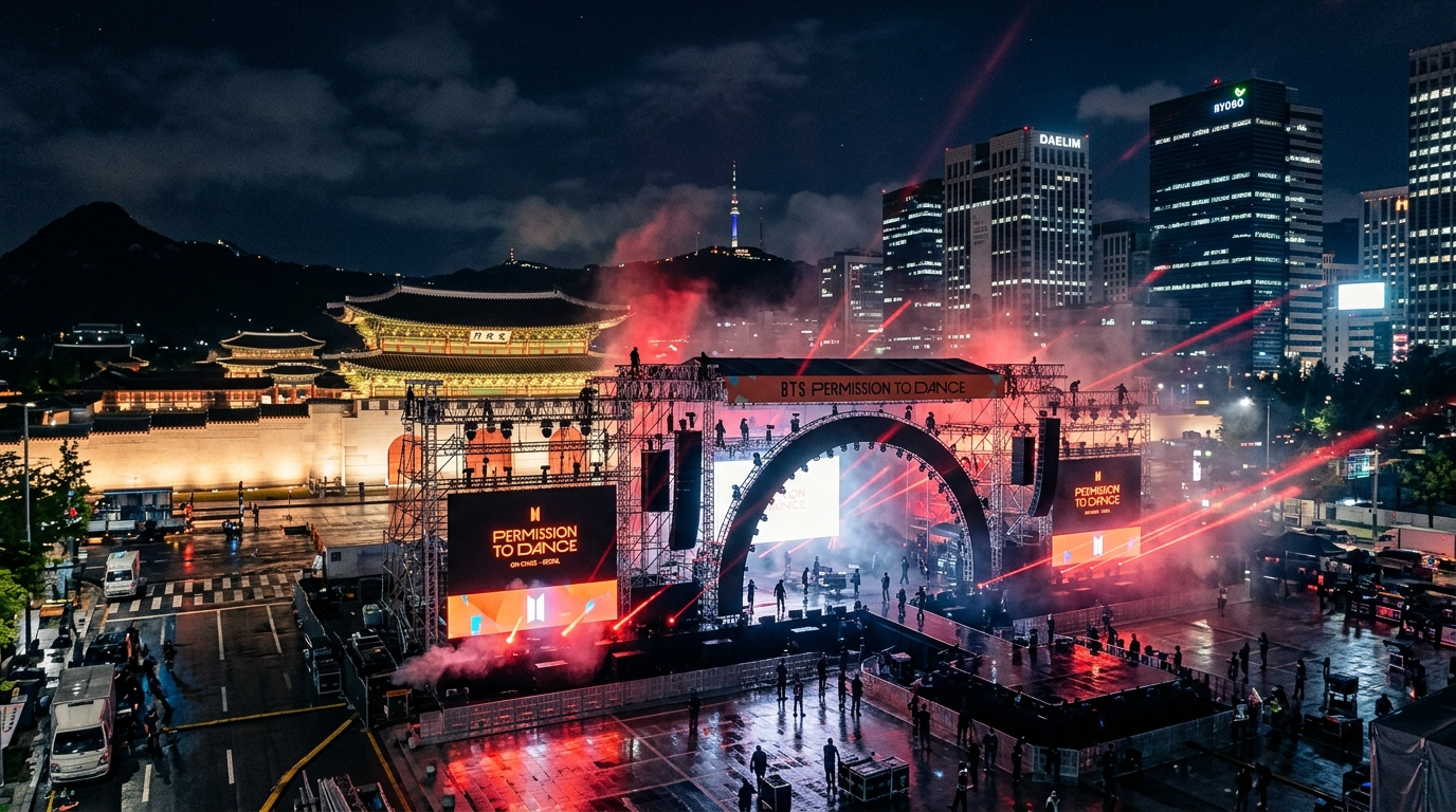 BTS 컴백 앞두고 서울 랜드마크 15곳에 '아리랑' 조명 점등