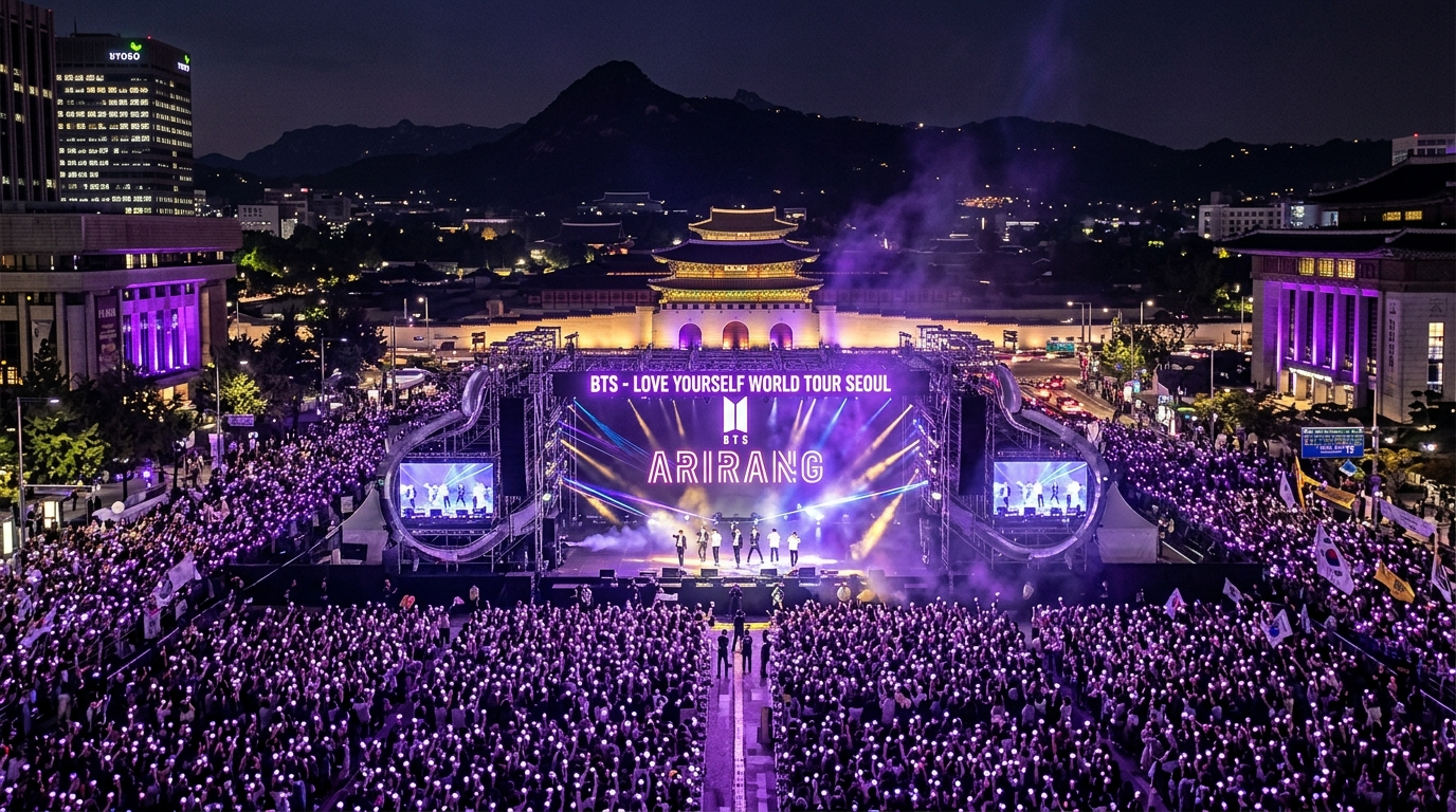 BTS 광화문 컴백 공연 임박, '서울 전체가 무대'